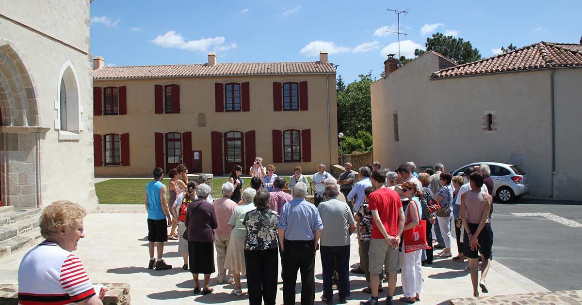 Photo : visite du Site Saint-Sauveur Terres de Montaigu