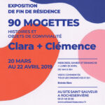 Flyer : Clara + Clémence Site Saint-Sauveur Terres de Montaigu